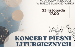 Koncert pieśni liturgicznych - zaproszenie